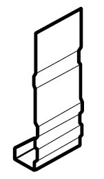 Lysaght Novaline Fascia Apex Cover Zincalume