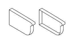 Stramit Quad 115 Stop End Plates Right Zincalume