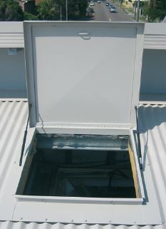 Skydome Metal Access Hatch Double Skin To Suit Corrugated Plain 