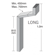 Ace Long Adjustable Offset 100x50mm Plain 