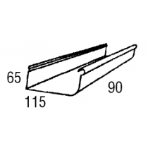 Stratco 115 Hi Front Quad Gutter Slotted Colorbond Quad Gutter Rainwater Shop By Product Roofers Online