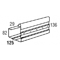 Lysaght Sheerline Gutter Slotted Zincalume Fascia Gutter Rainwater Shop By Product Roofers Online